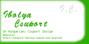 ibolya csuport business card